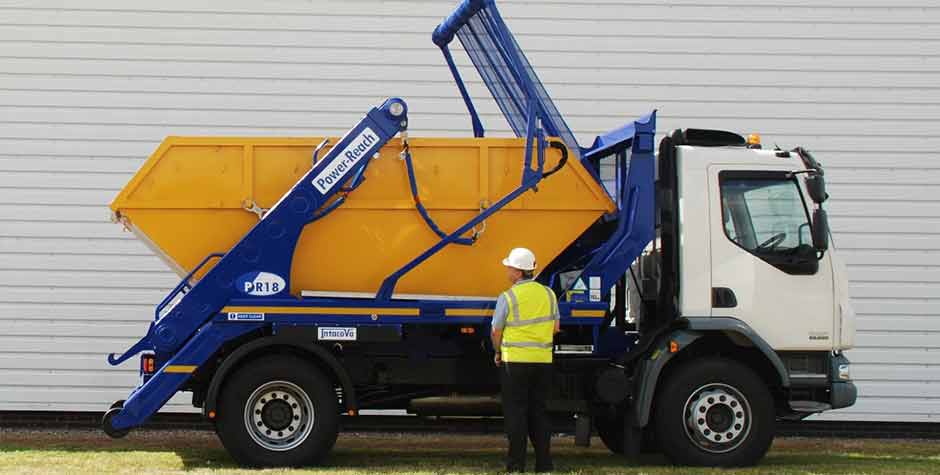 skip-hire-tamworth-Unloading-off-lorry